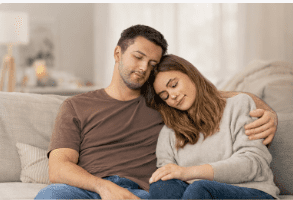 Pasangan merasa lelah setelah aktivitas harian