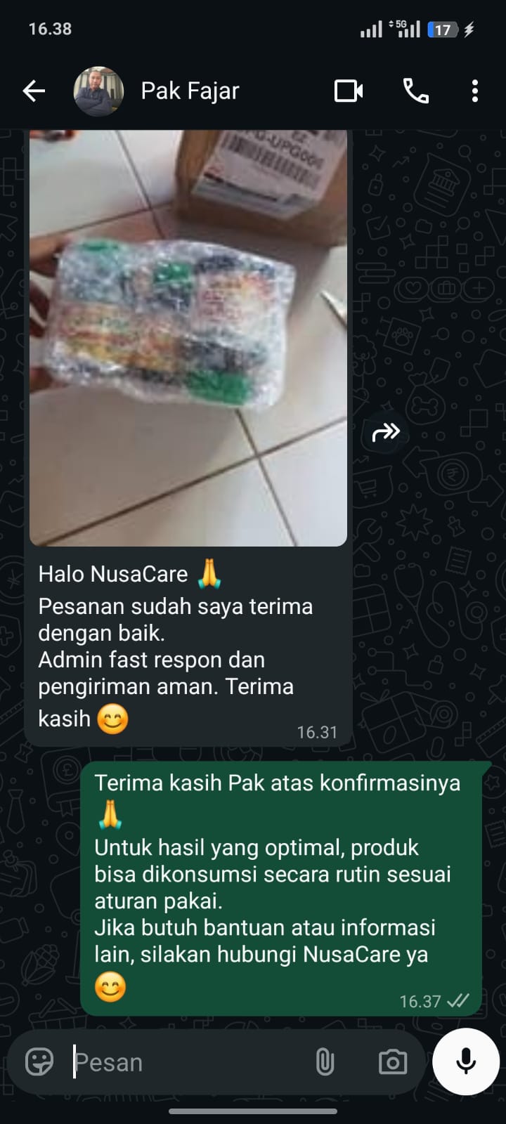 Chat pelanggan Nutrimax Vitamin D3